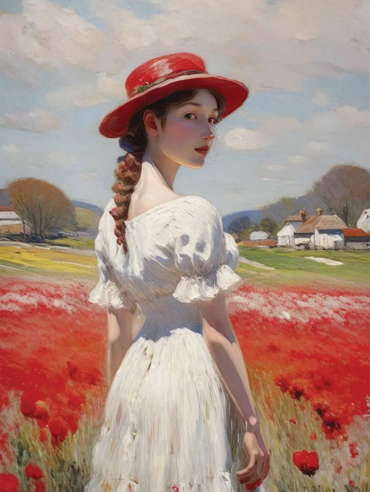 The Girl in the Red Hat