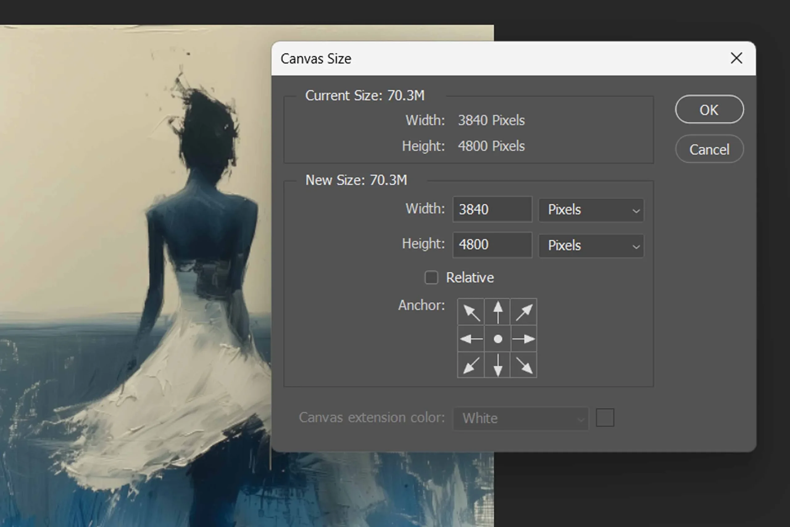 photoshop dimensions