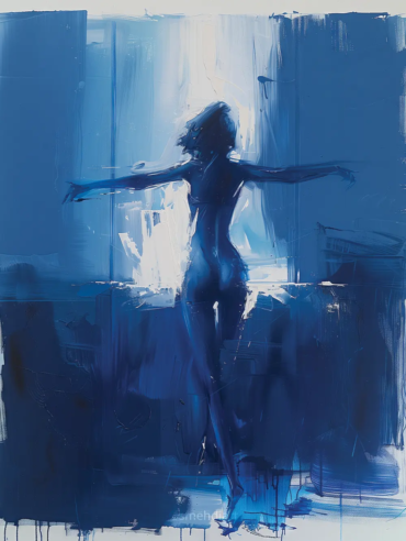 Ethereal Nude in Blue